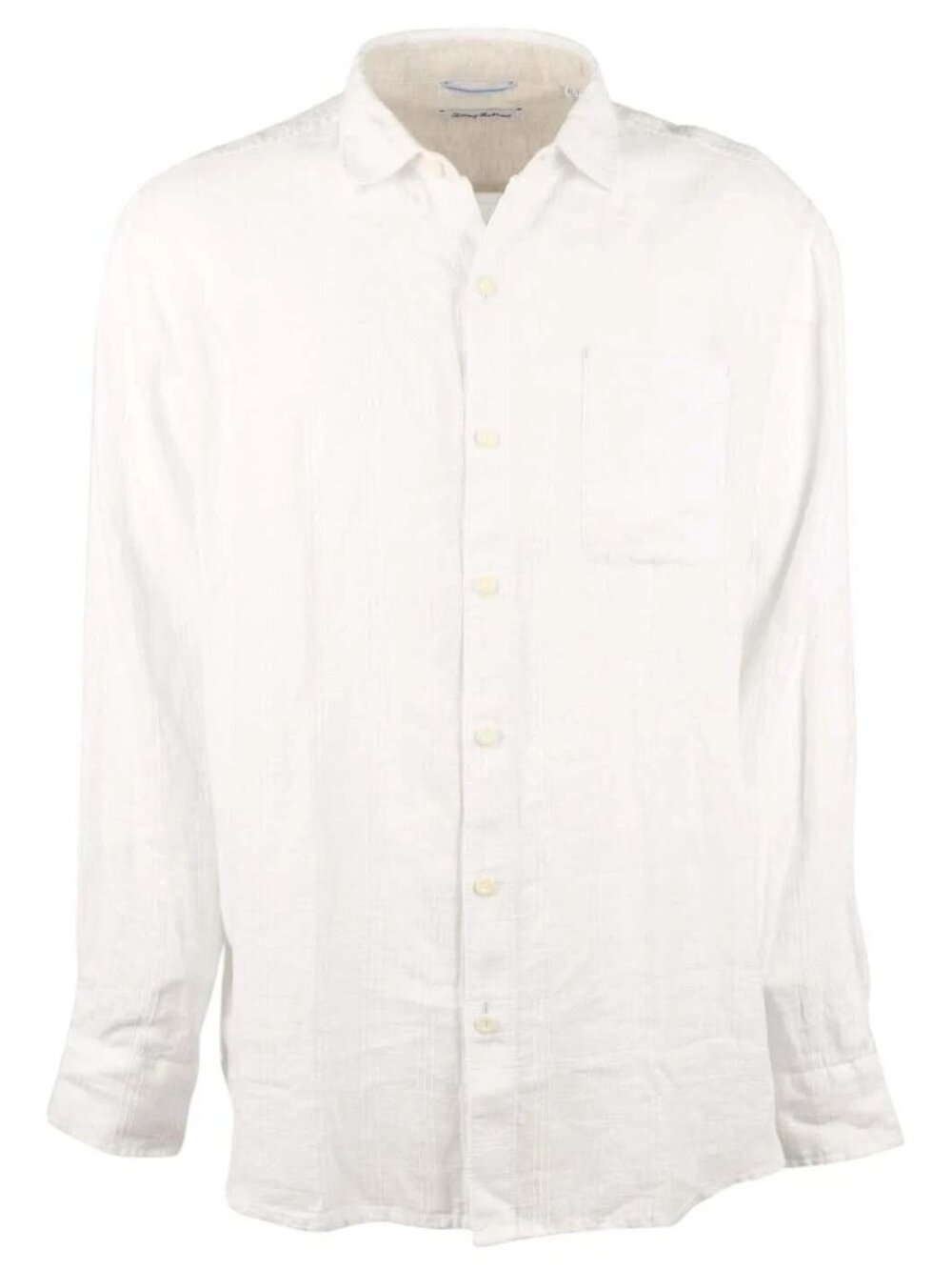 Tommy Bahama Ventana Plaid Linen Button Down Shirt Mens XX-Large White XXL